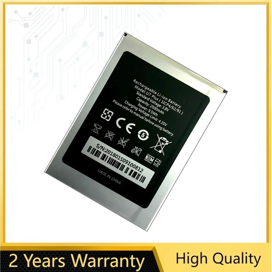 

Аккумулятор для мобильного телефона U7 Plus для Oukitel, батареи большой емкости