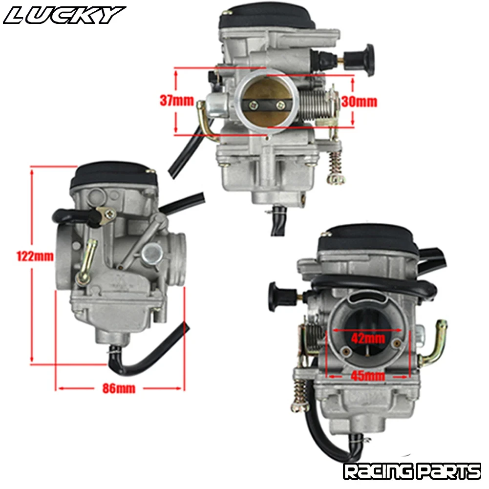 Motorcycle Carburetor PD30 30mm For JIANSHE QingQi 250 JS GXT 250 QM250GY ATV Quad Motercross Parts Carburador Manual Choke Carb