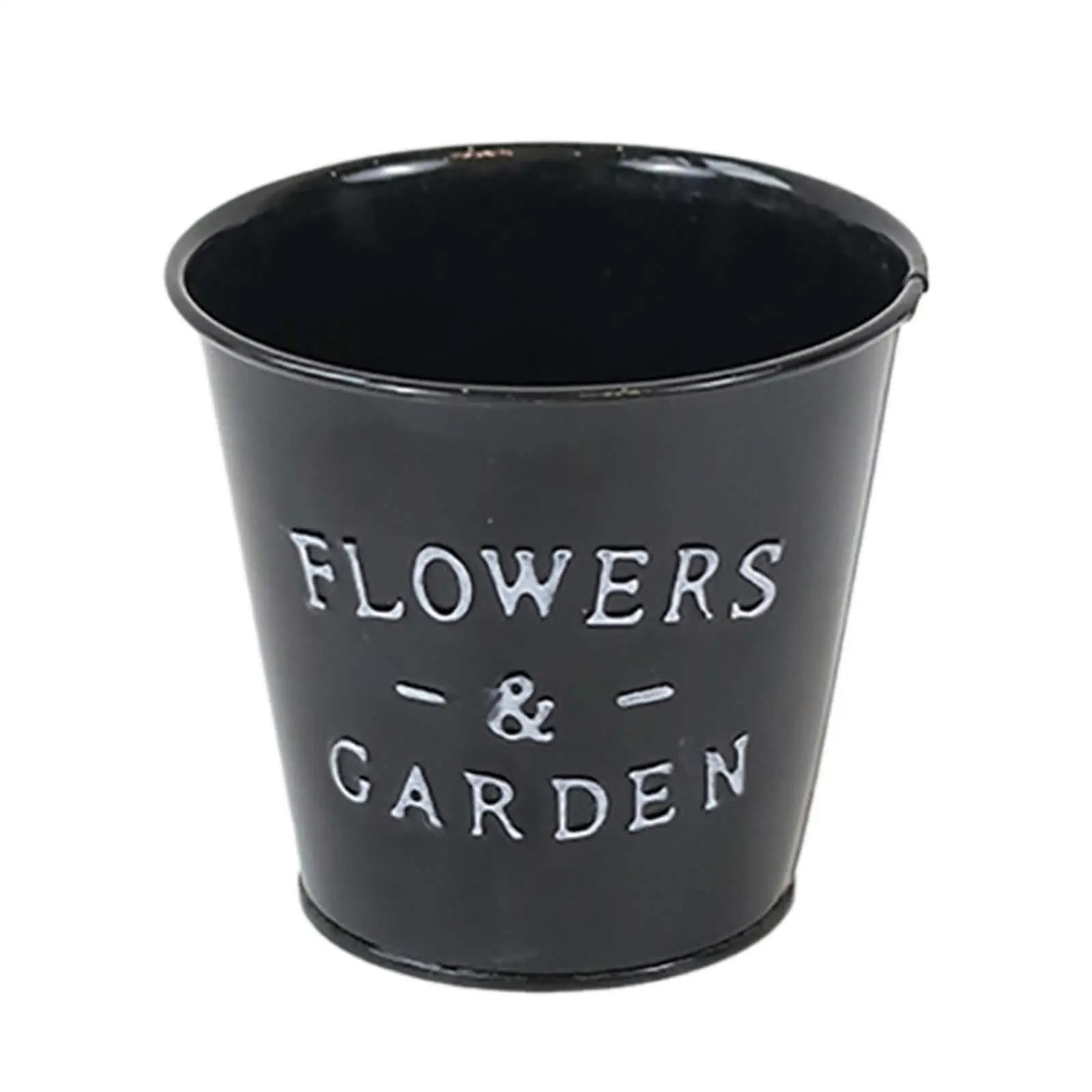 Garden Plant Flower Pot Planter Rustic Multifunctional 5.1x4.7x3.5inch Desktop Storage Barrel for Party Wedding Decor Sturdy