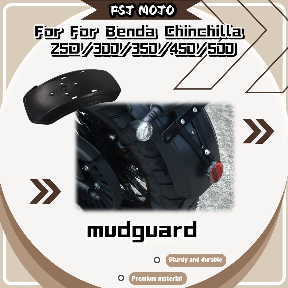 For Benda Chinchilla 250/300/350/450/500 Extended Thickened Front Rear Fender, OEM Mold Mudguard Easy Install Moto Parts