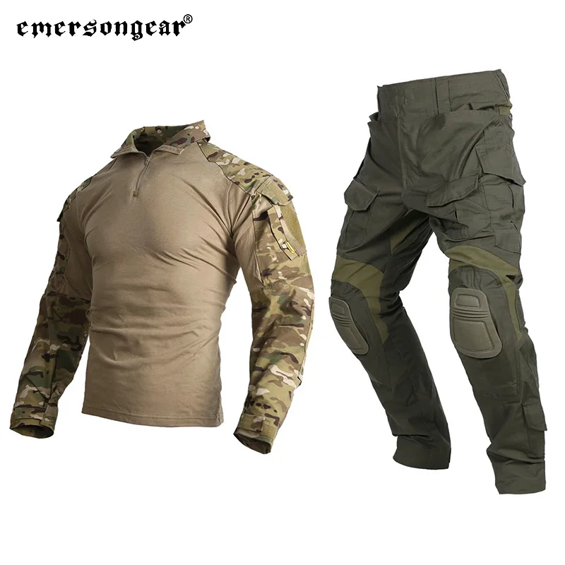 Emersongear Tactical G3 Combat Uniform Sets 2019 Upgraded Version Men Suit Shirt Pants Tops Duty Cargo Trouser Outdoor Hunting