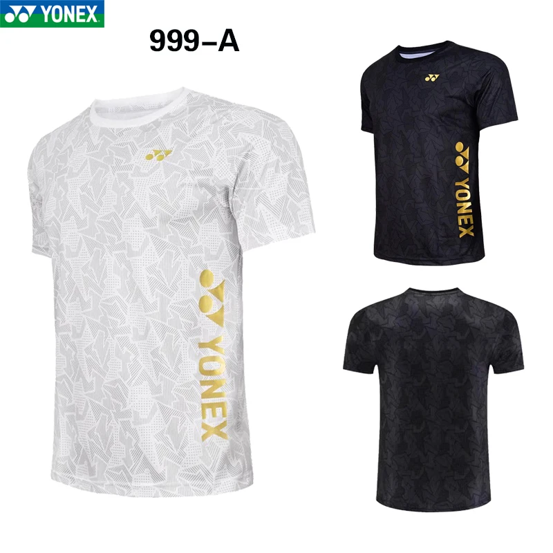 YONEX 2024 جيرسي رياضي جديد، جيرسي سريع الجفاف، طقم تي شيرت للتدريب بأكمام قصيرة، نفس الرجال