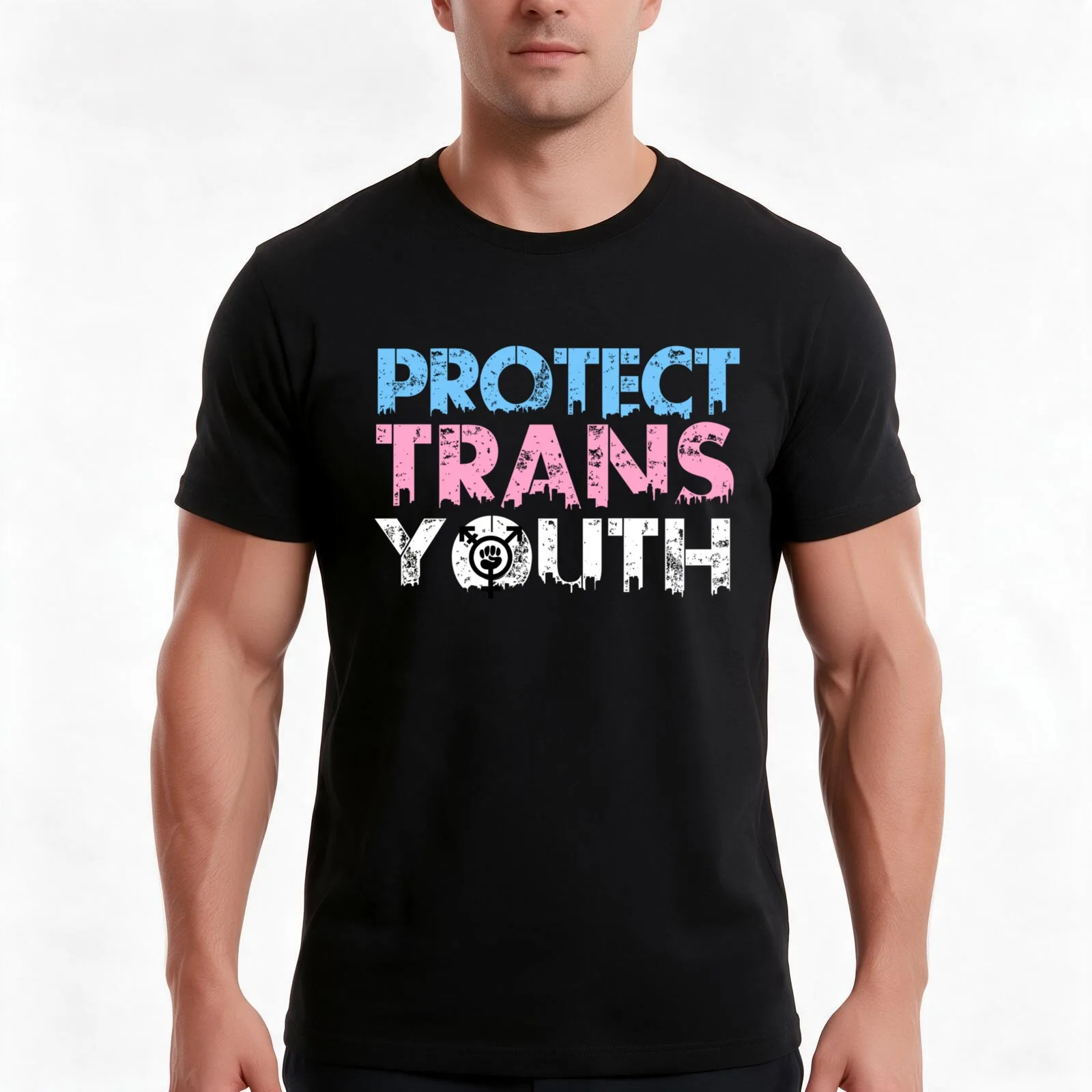 Defend Protect Trans Youth Lives T-Shirt Summer Casual Cotton Tee Oversized Streetwear Tops Vintage Graphic Print