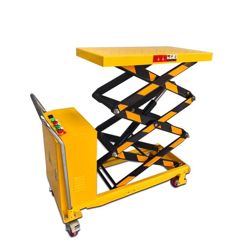 Mobile lifting platform car Electric hydraulic trolley Flat car Scissor lift Handling trolley