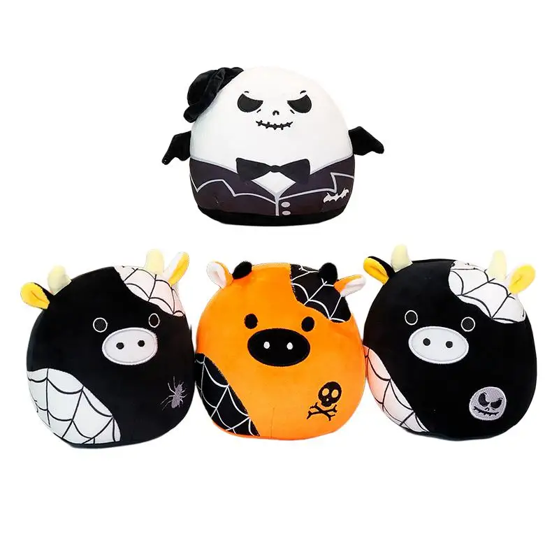 

20cm Halloween's Day Plush Pillow Scary Darkness Bat Spider Ghost Skeleton Soft Cushion Sofa Chair Party Decoration Kids Gift