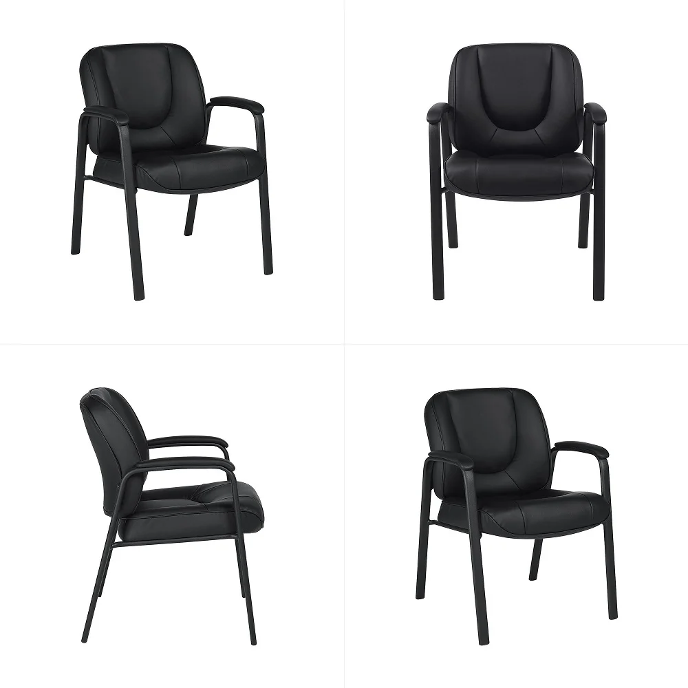 

Faux Leather Guest Chair, Black OTG3915B