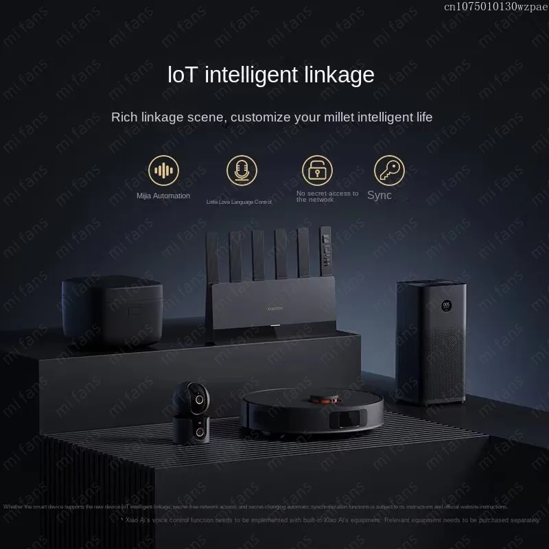 Xiaomi Router BE6500, WiFi7, 2.4, 5GHz, Dual Bands, 160Mhz, 6453Mbps, Gaming Acceleration, 2.5G Ethernet Port, 6 antennas