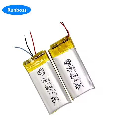 2pcs/lot Li-Polymer Headset Battery for Shokz Aeropex S801 S803 S810 AS800 AS820 AS600 AS650 AS660 Openrun Pro 2 Earphone 160mAh