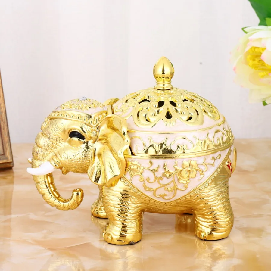 Mosquito Repellent Incense Burner Elephant Censer Accessories Gifts Mold Burners Holder New Goods Backflow Ancient Wood Censers