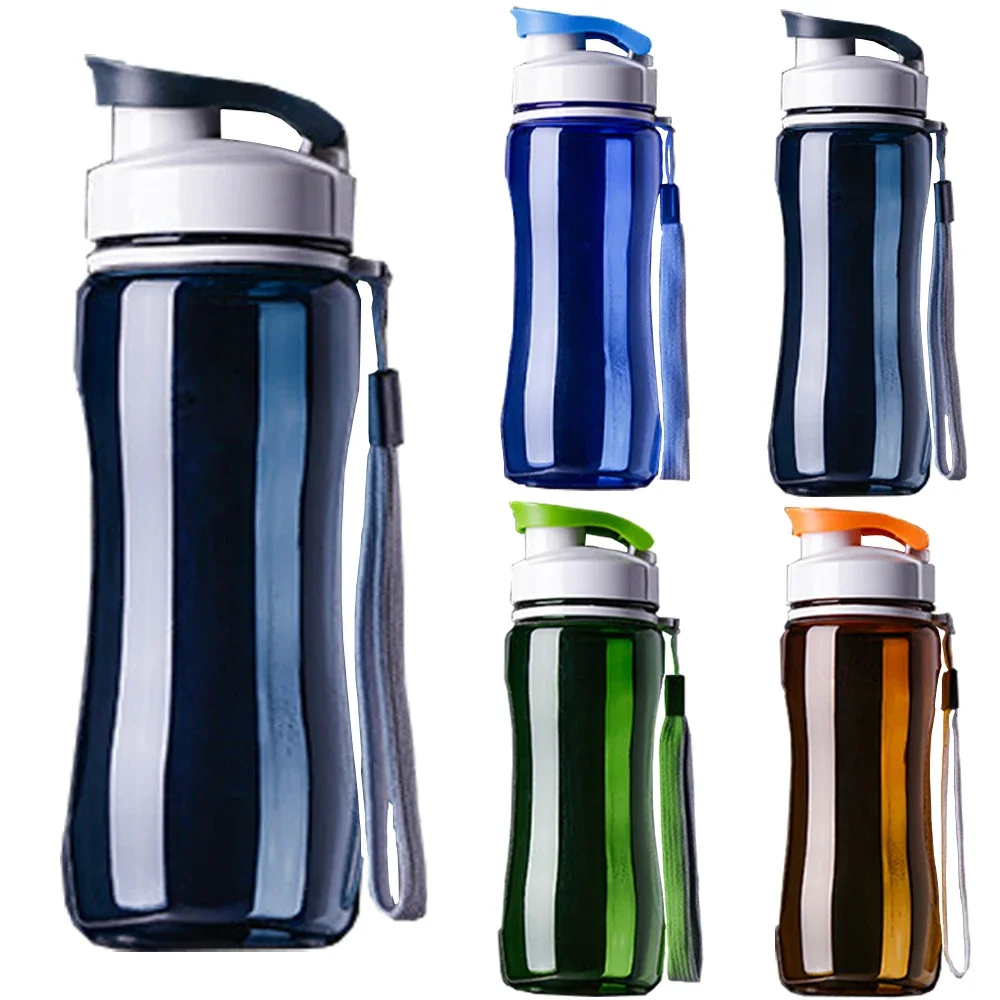 560ML Water Bottle Sport Train Travel Portable Shaker Bottle Bike Hiking Plastic Leakproof School Water Bottle BPA Free Drinkwar