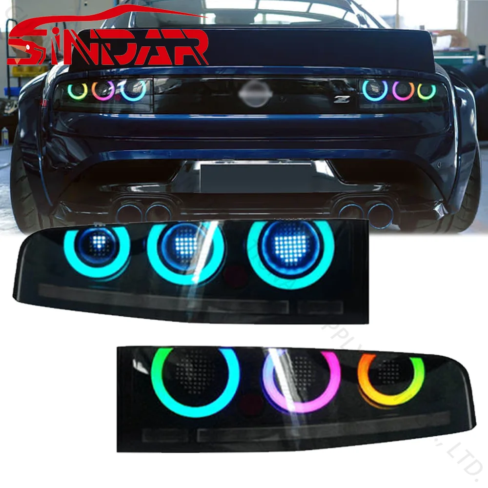 

SINDAR Auto RGB Taillights Assembly Upgrade Modified LED Projector Tail Lamp Accessories for fNissan 400Z Fairlady Z35 2022-2025