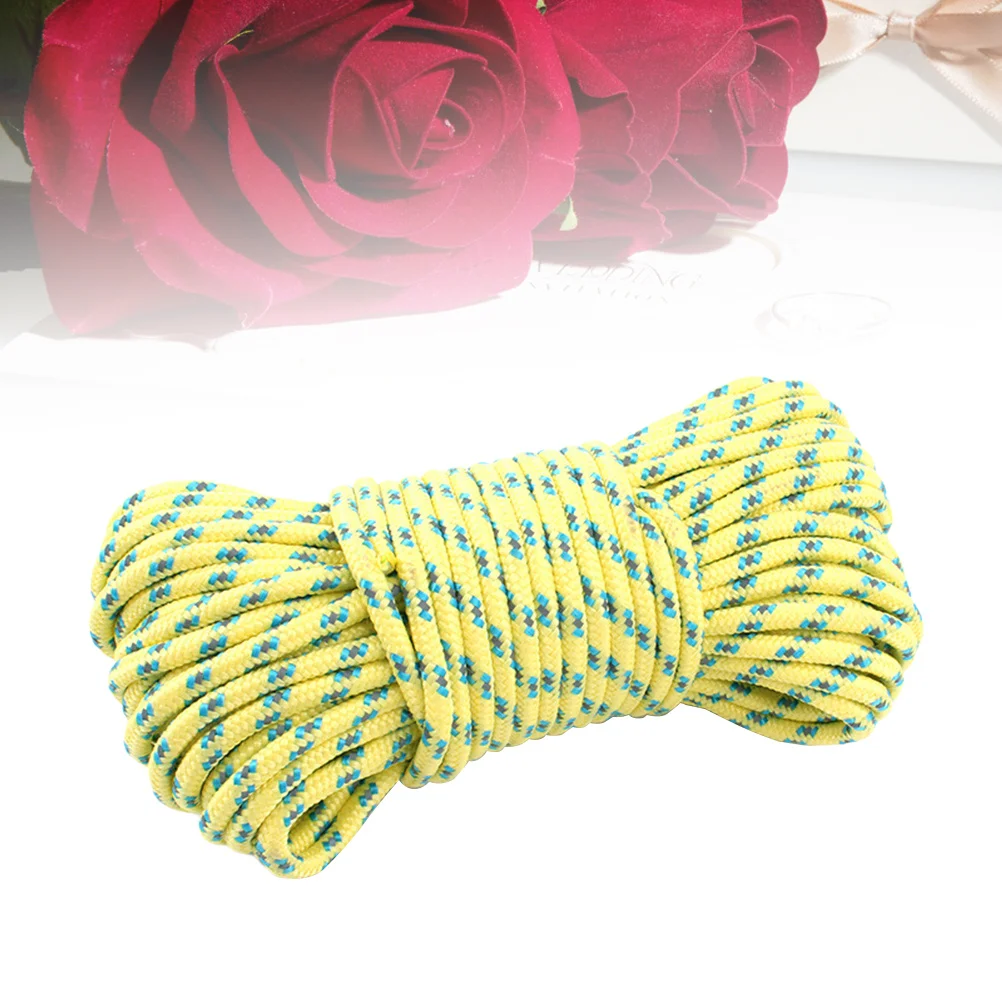 

20m 5mm Durable Reflective Paracord Lanyard Outdoor Survival Strong Low Shrink Multiuse DIY Bracelets Tent Guy Lines