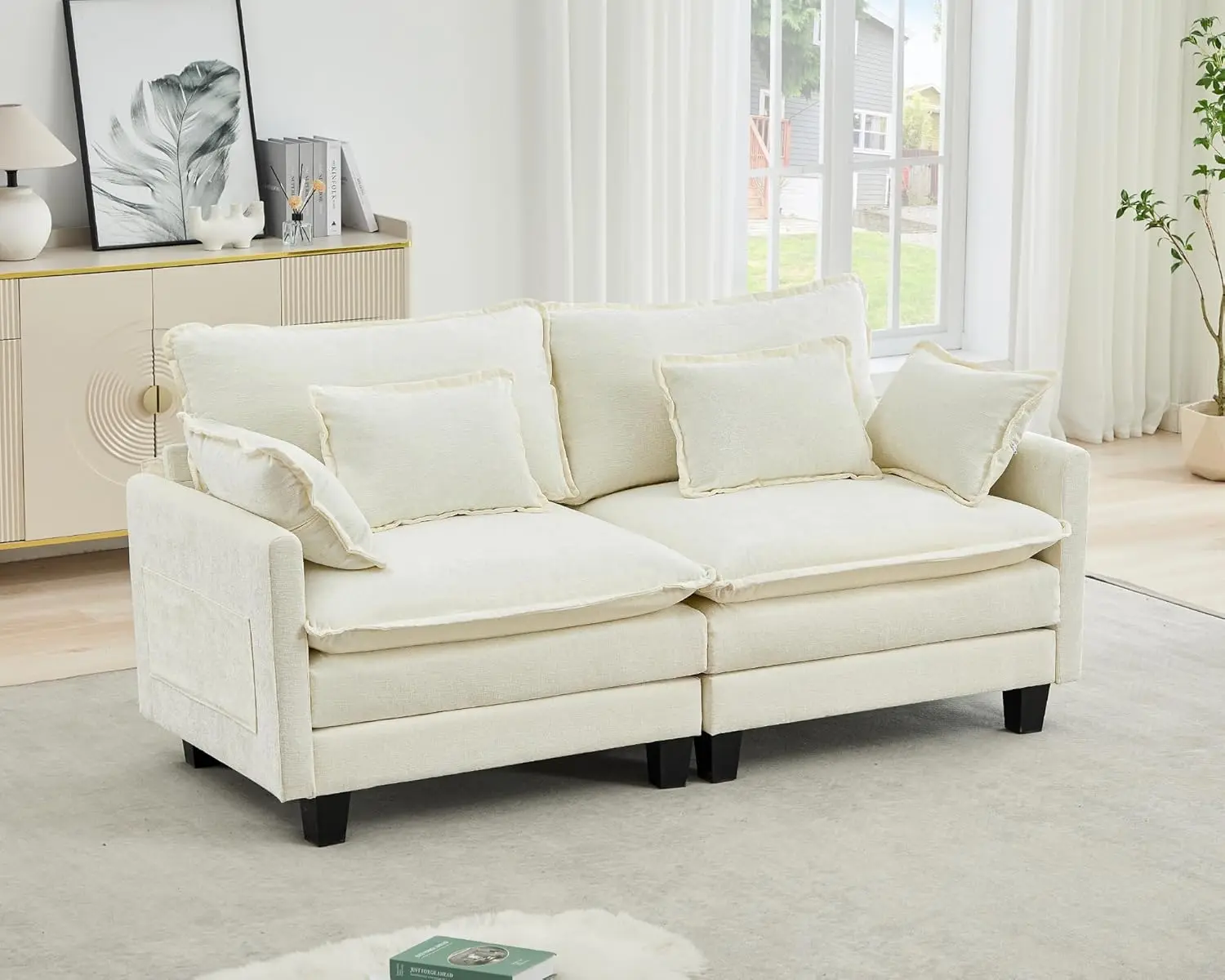 Modular Sectional Sofa, 77.6