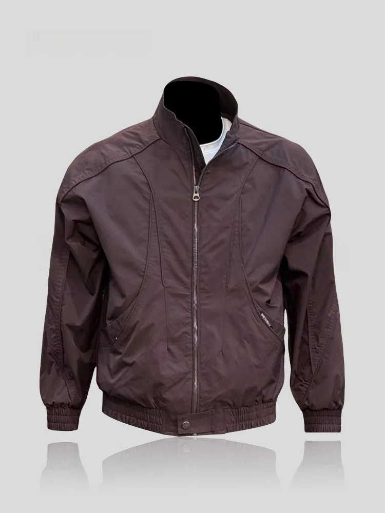 

Men's Spring New Style Slim Fit Casual Jacket Thin Model Stand Collar Coat Fashionable Sun Protection Clothing I.T