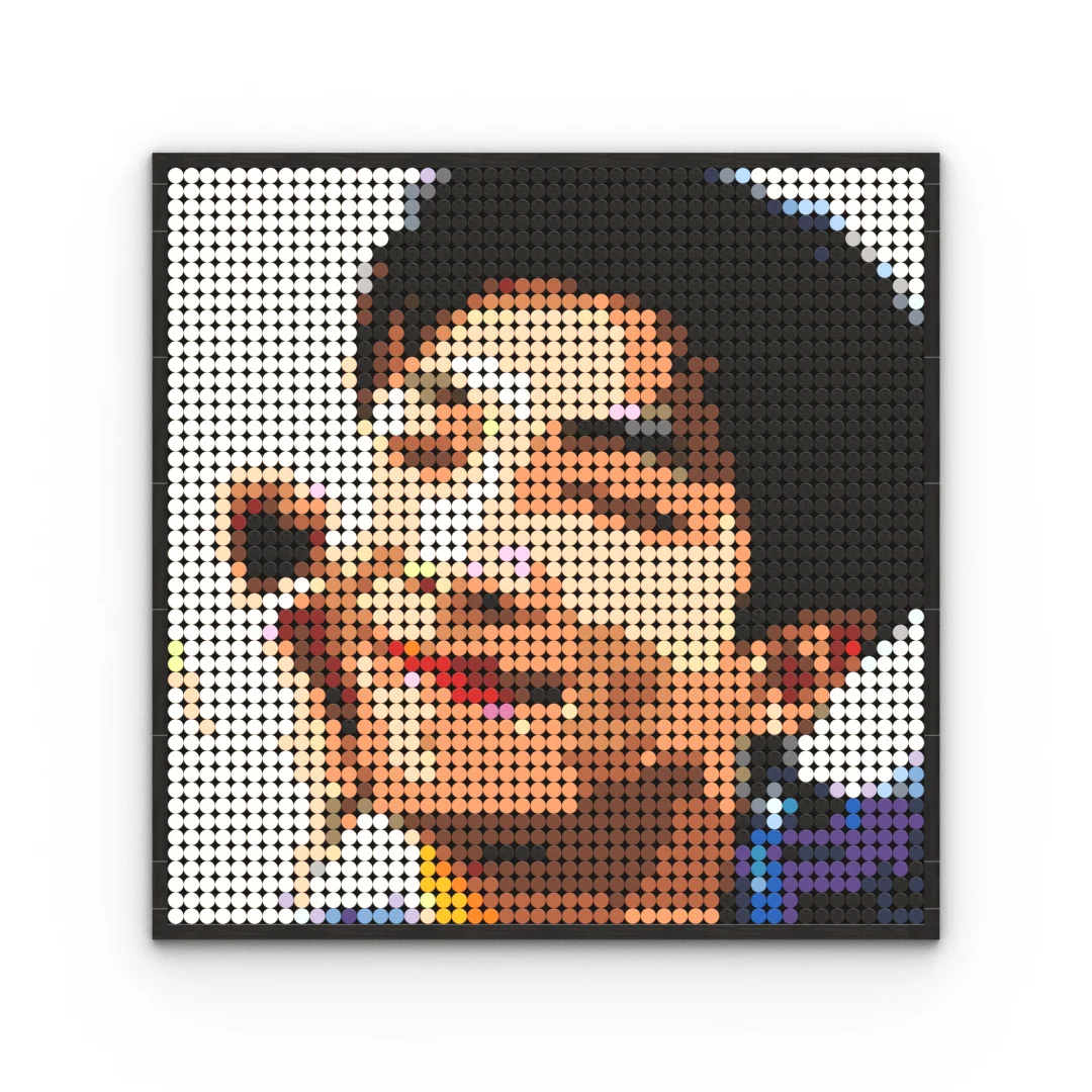 DIY Pixel Art Mosaic Building Blocks Pop Star Portrait Wall Decor Compatible with Major Brands Unique Gift Concert Goers Music