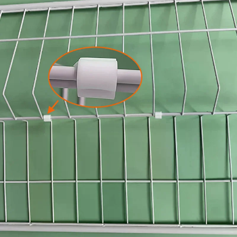 100pcs Y-Shaped Plastic Connectors - DIY Wire Mesh Fastening Clips For Pet Cage Linking - Shelf Clips