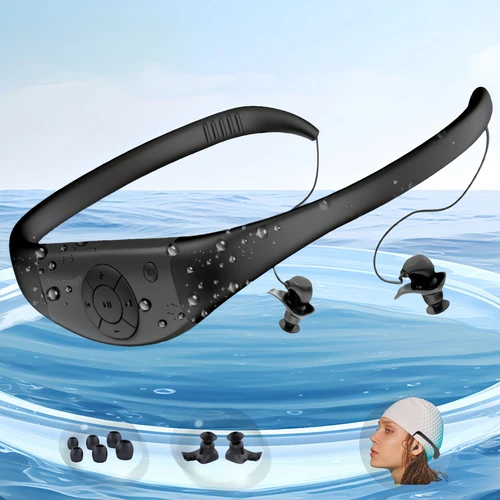 Reproductor de Mp3 resistente al agua Tayogo para nadar, auriculares de natación IPX8 de 8 GB, reproductor de música impermeable recubierto de silicona, tiempo de reproducción de 20 horas