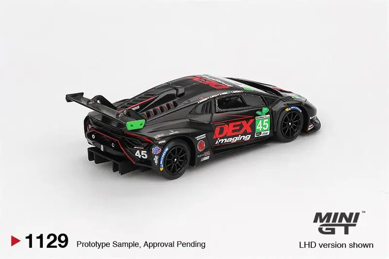 [البيع المسبق] MINI GT 1:64 Huracán GT3 EVO2 Race No.45 DEX Imaging 2024 IMSA Daytona 24 ساعة # 1129 دييكاست نموذج سيارة