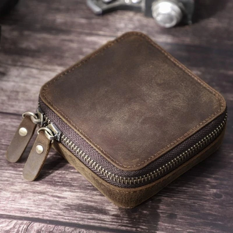 

Чехол для хранения ювелирных изделий из коровьей кожи, минималистичный кожаный чехол для ювелирных изделий, украшения унисекс