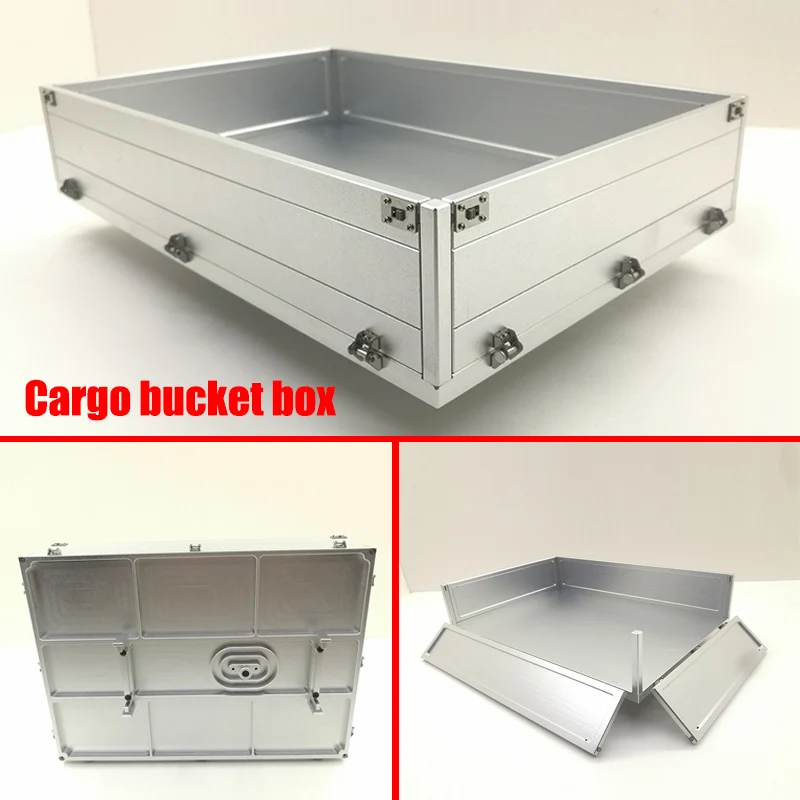 

Ballast Bucket Heavy Drag Bucket Cargo Bucket Cargo Box 8*8 Car Accessories for 1/14 Tamiya RC Truck Trailer Tipper Modification