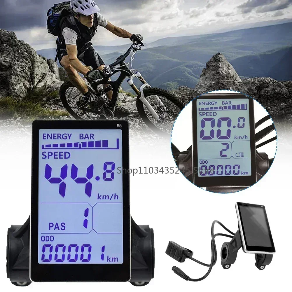 M5 Bici Elettrica Display LCD Schermo 5pin E-Bike Tachimetro Pannello di Controllo Dello Schermo Scooter Elettrico Bicicletta Ebike Accessori