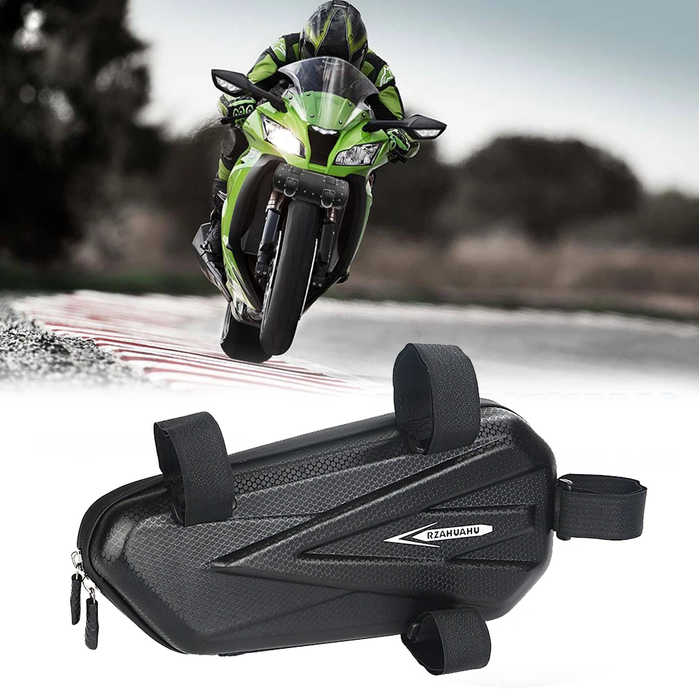 RZAHUAHU Motorcycle Side Bags Hard Shell Saddle Bag Waterproof Electric Bike Hanging Bag Mountain Bike Triangle Pouch Bag