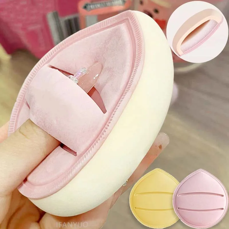 Esponja de Maquiagem Super Grossa de Algodão, Puff Cosmético Macio em Forma de Gota, Ferramenta de Maquiagem para Uso Úmido e Seco, para Corretivo e B