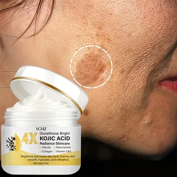 Kojic Acid Face Cream, Evens Out Skin Tone, Eliminates Dark Spots and Dullness -…