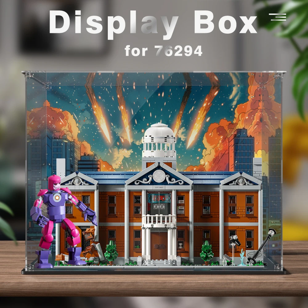 Display box for lego 76294 display case for X-Mansion building block dustproof clear showcase toy bricks storage box