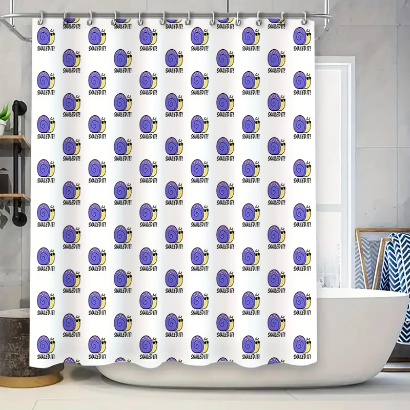 Shower Curtain Set Waterproof Cute Animals Cartoon Bathroom Decor Fabric Liner Vintage Farmhouse Style Home Textile Accessories