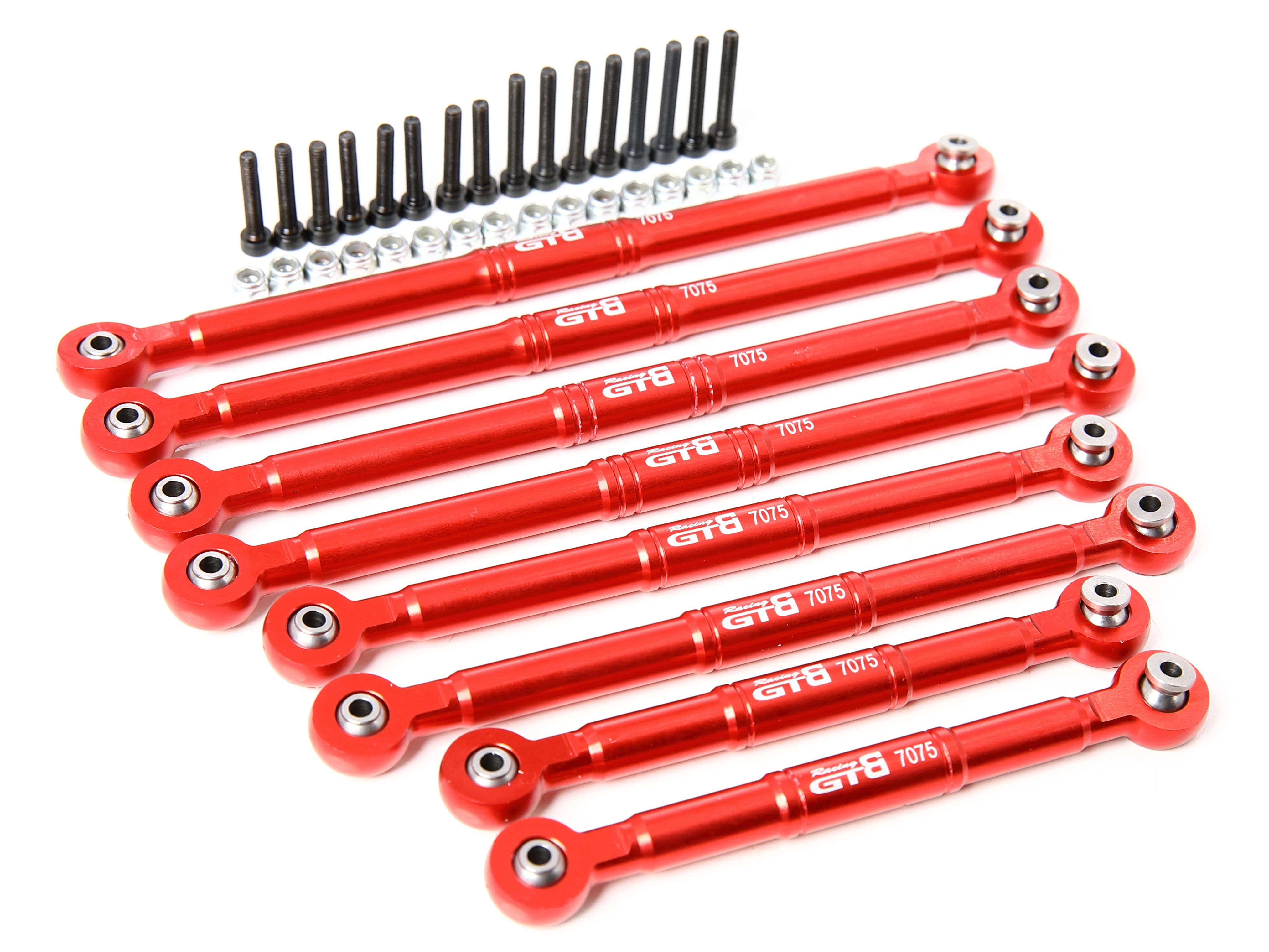 GTB CNC Aluminum 7075 Link Arms Set for 1/8 RC Car Kyosho Mad Force Kruiser FOXX Mad Crusher New USA-1 Upgrade Part