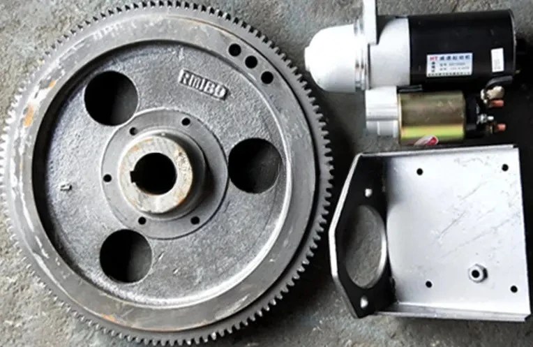 

R180/8 Horsepower engine to electric starter/starter motor/electric rear cover electric flywheel 3pcs/set