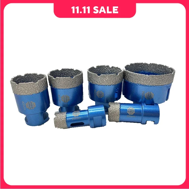 

6 Pcs M14 Thread Vacuum Brazed Dry Diamond Drilling Core Bits Ceramic Tile Hole Saw Granite Marble Porcelain Brick Drill Tools