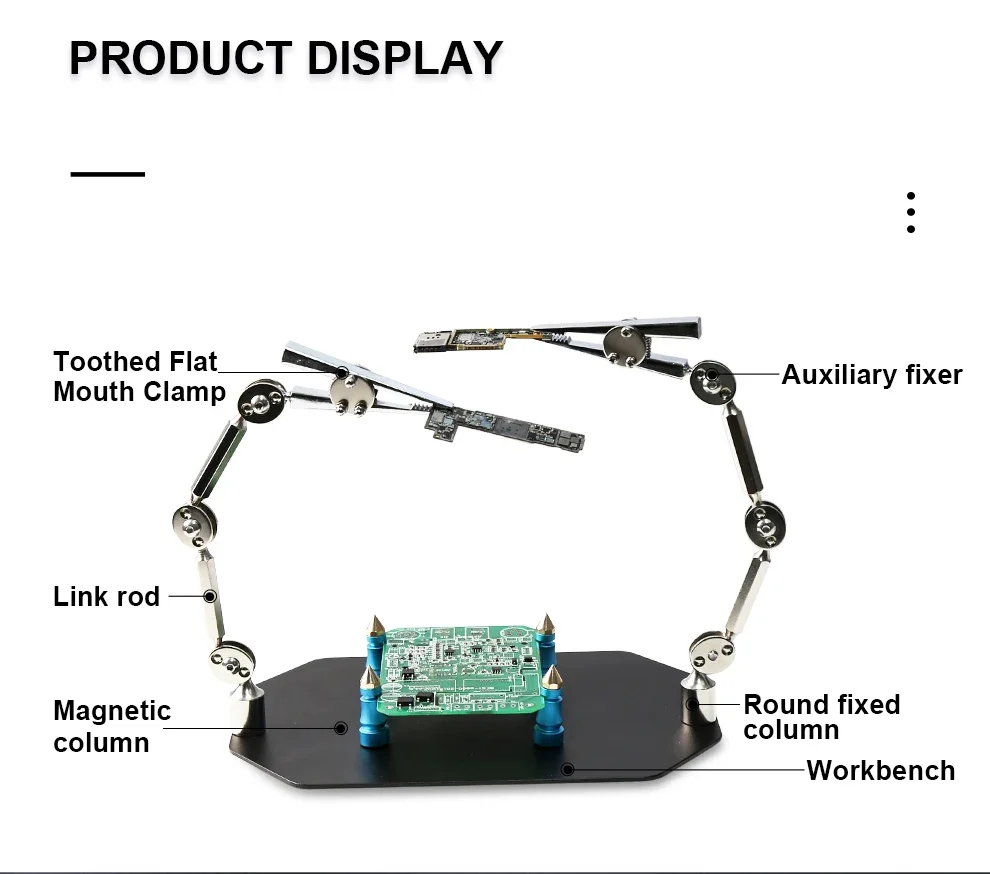 te-807-bracadeira-de-mesa-estacao-de-solda-titular-pcb-jacare-clipe-multi-ajuda-terceira-mao-ferramenta-para-reparo-de-soldagem