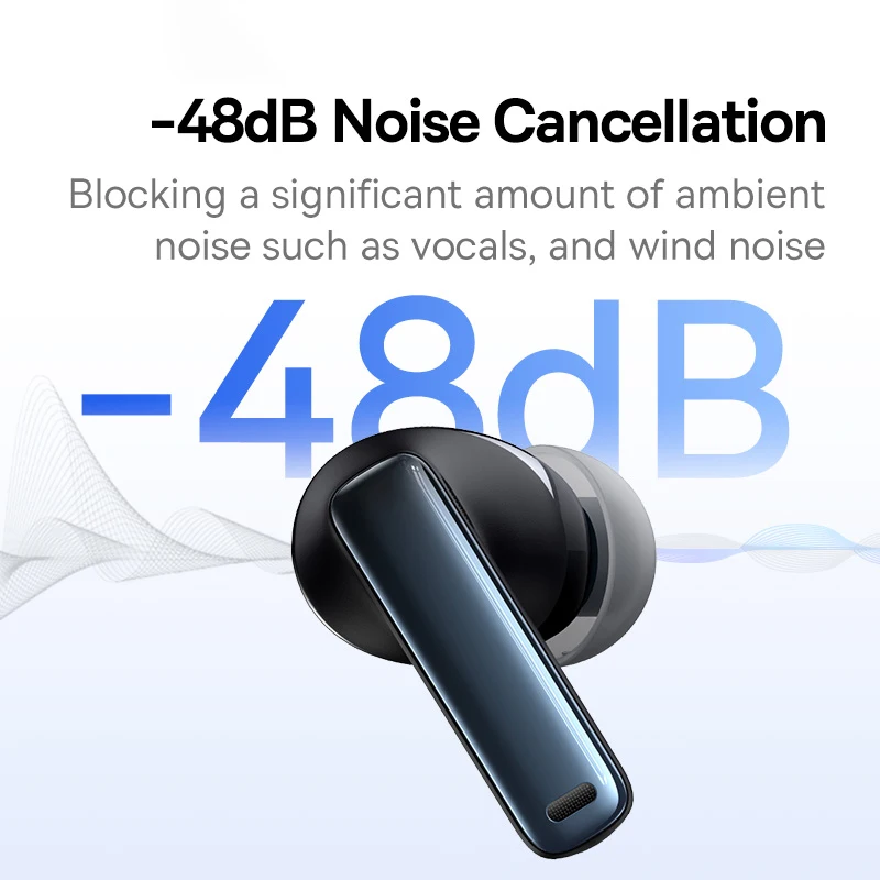 Baseus Bowie M2s ANC наушники Bluetooth 5,3 активное шумоподавление-48 дБ беспроводные наушники Поддержка 3D пространственные аудио наушники