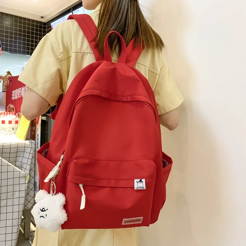 Small Fresh Middle School Students Ins High Quality Schoolbag Summer New Lightweight Backpack College Style Backpack