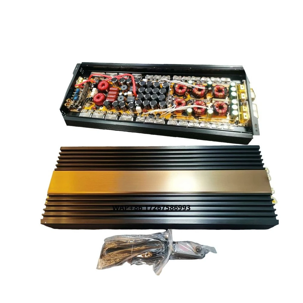 

6500W Car Power Amplifier 12V Audio System Class AB Car Amplifier with Mono Channels Crossovers Combination