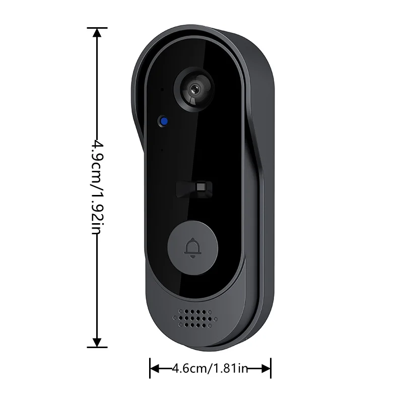 Tuya Waterproof WIFI Doorbell IR Night Vision Smart Home Monitor Wireless Doorbell Security Alarm Video Intercom for Home