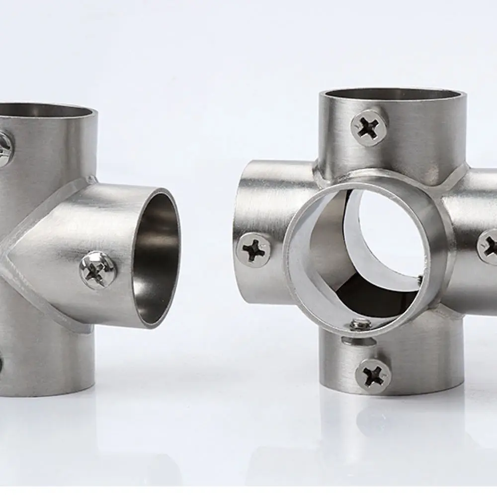 Corrosion Resistant Steel Joiner For 25mm Pipe Connector Furniture Hardware For DIY Garden Frame Drying Rack Support