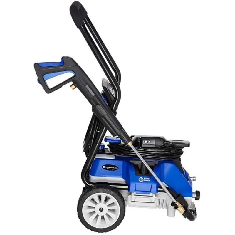 AR Azul Limpo-Lavadora Elétrica de Pressão, Carrinho Destacável, Acessórios de Conexão Rápida, 2 em 1, 21, 2050 PSI, 1.4 GPM, 13 Amps