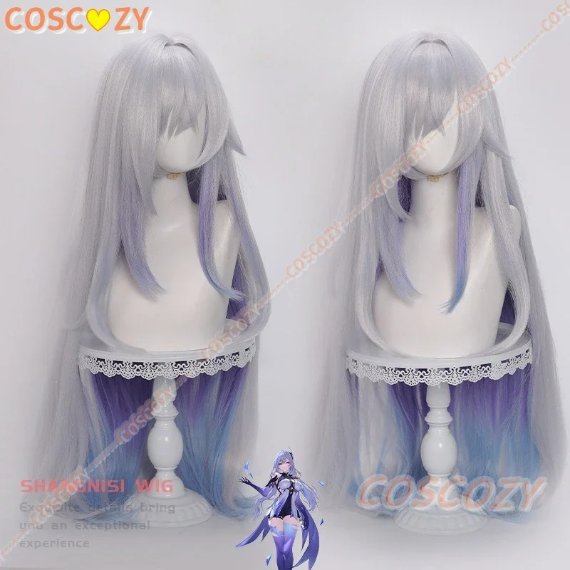 

Игра Genshin Impact Skirk Косплей Парик Синий и Фиолетовый Градиент Длинные Волосы 95 см Skirk Ролевая Игра Хэллоуин Вечеринка Comi Con Реквизит