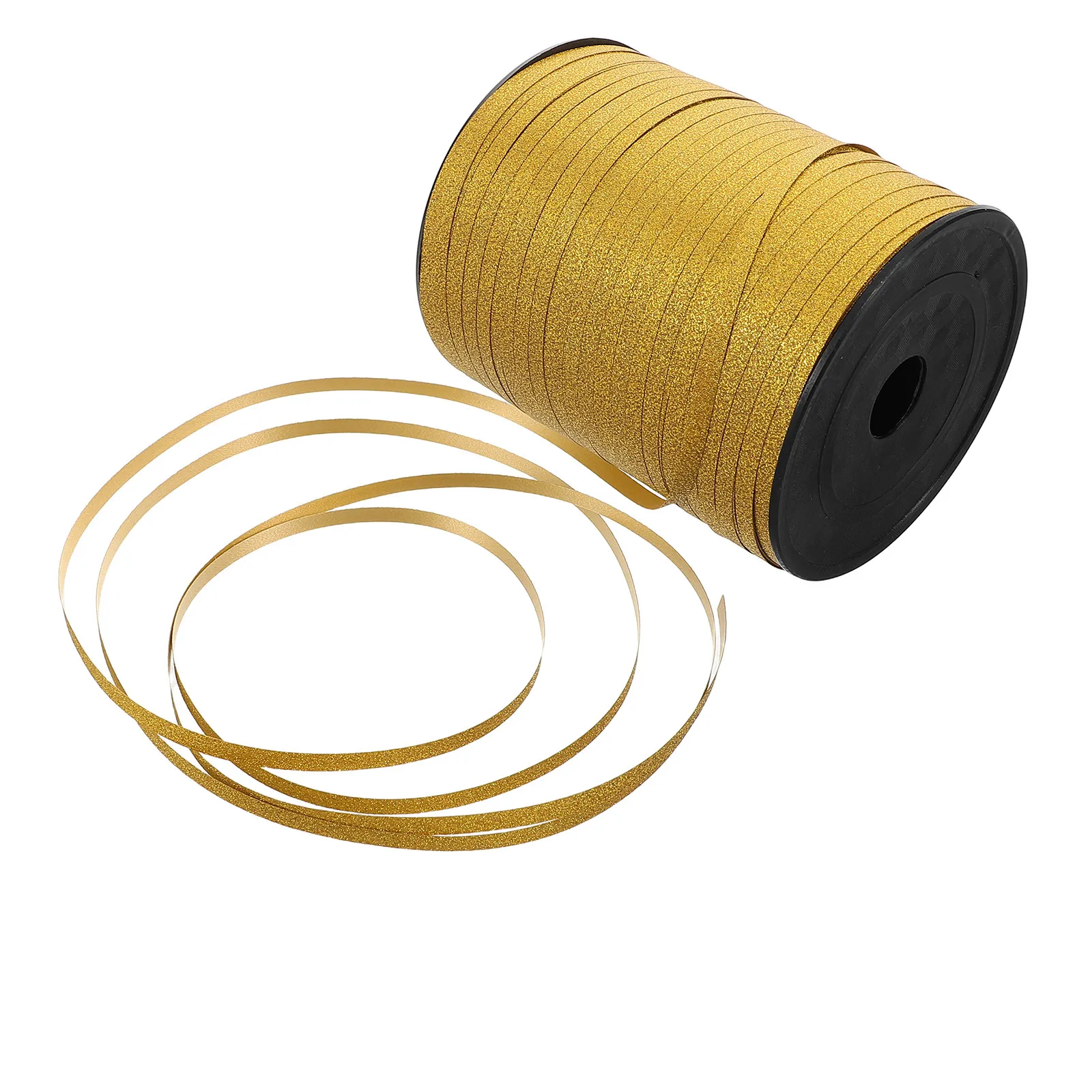 1 Roll Iridescent Holographic Balloon Ribbon Gold Rainbow Curling String for Party Decorations Wedding Birthday Holiday Crafting