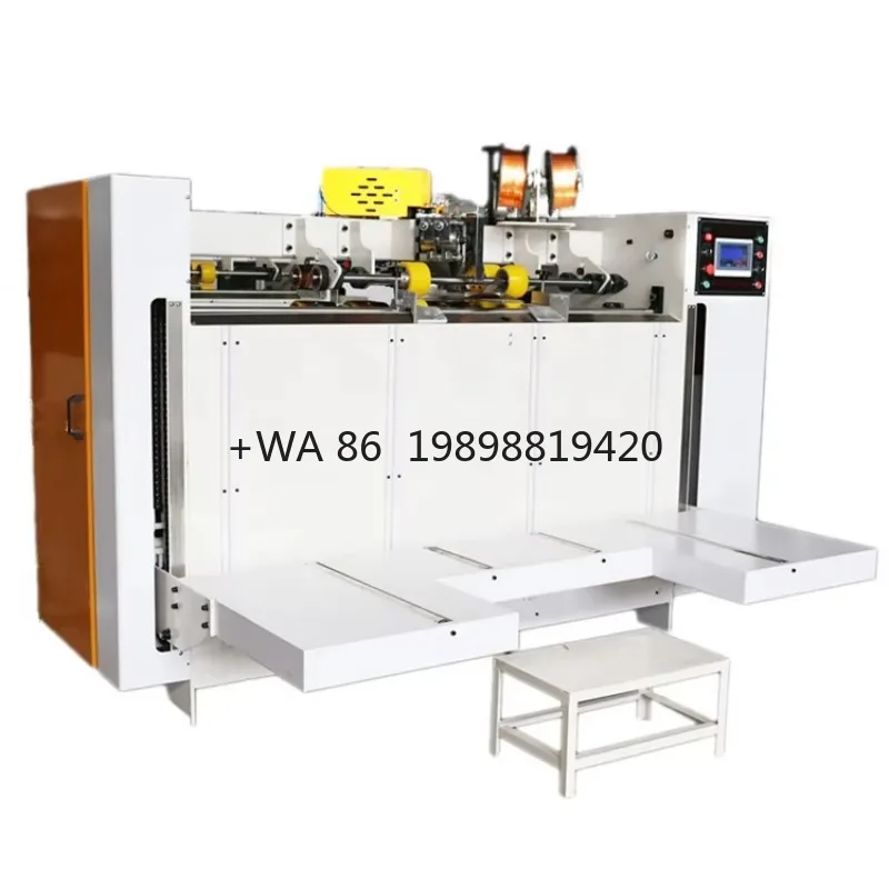 Karton, Kartonhefter, Wellkartonmaschine, halbautomatisches Nähen