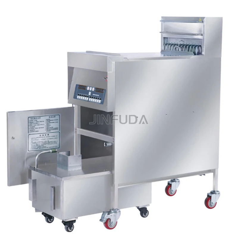 Commercial 2 Pot 4 Baskets With Built-in Oil Filter Open Fryer