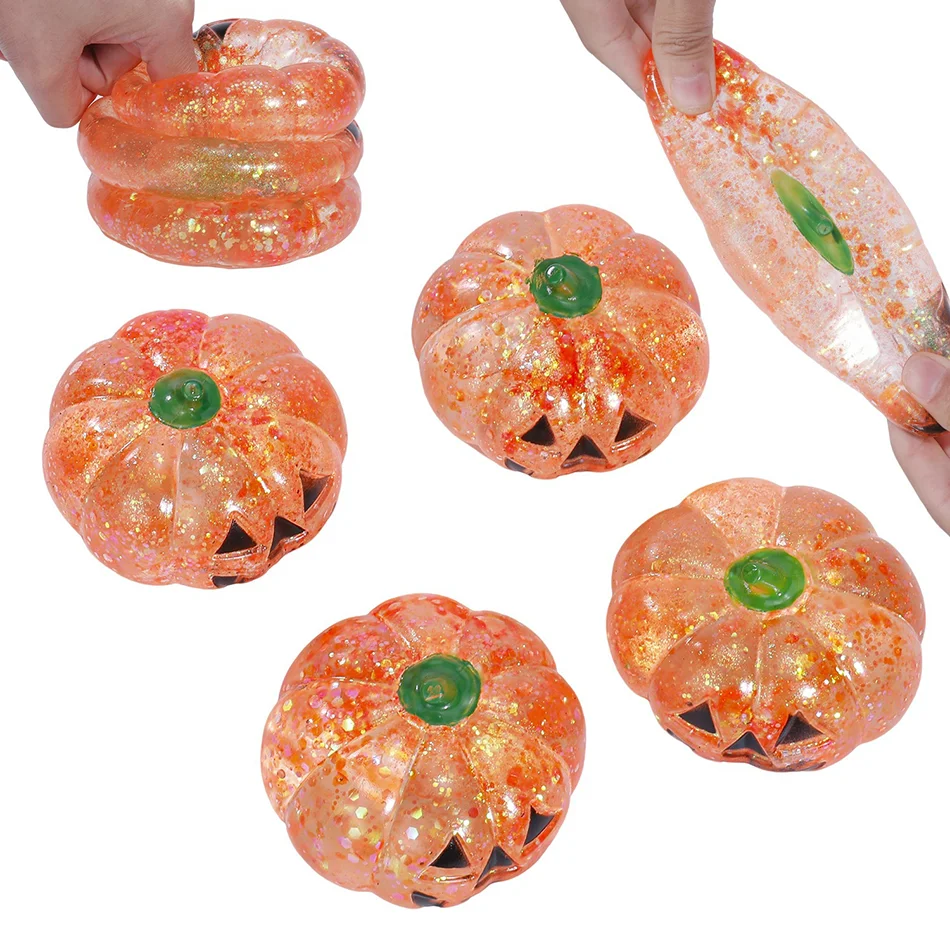 Simulation Flash Pumpkin Pressure Ball Slow Rebound Soft Pinch Decompression Office Home Decorat Children Adults Birthday Gifts