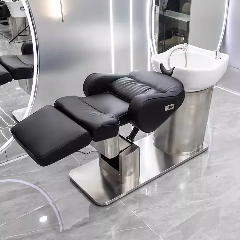 

Комфортное кресло для шампуня для душа, раковина для волос, простое кресло для шампуня для взрослых, гостиная, мебель из искусственной кожи, Lavar O Cabelo Cama MHXFY