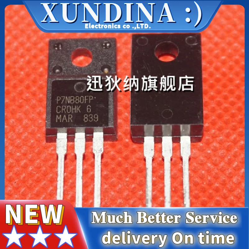 5 unids/lote P7NB80FP TO-220F nuevo y Original IC