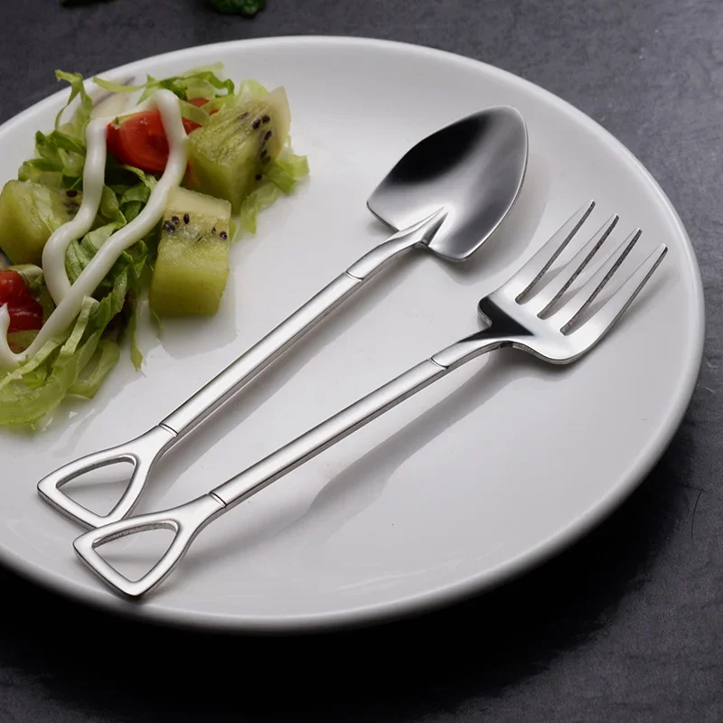 

Креативная десертная ложка из нержавеющей стали 304. Идеально подходит для смешивания кофе, сервировки фруктов, мороженого и пигментированного C.