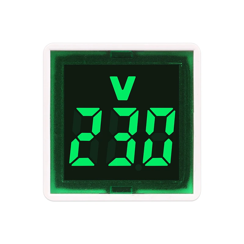 New Design European Standard Plug Voltmeter Voltage Tester LED Display Volt Wall Flat Measuring Socket Monitors AC 220V EU Type