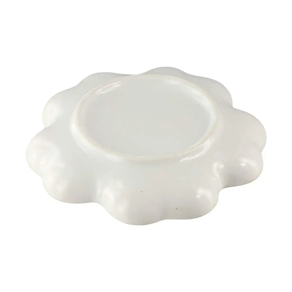 

Ceramic Paint Palette Tray White Portable Plum Blossom Paint Plate Durable 3 Size Mixing Colour Tray Watercolor Dish